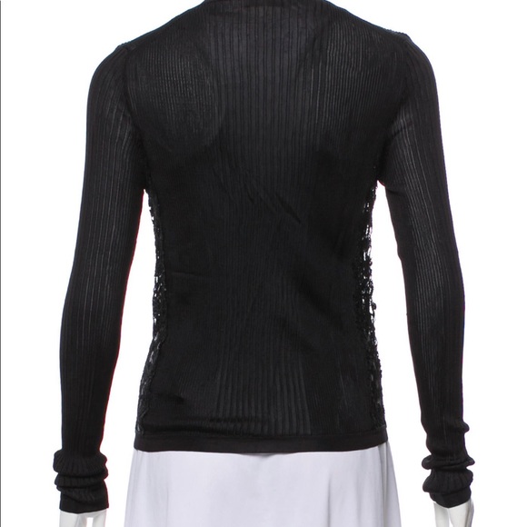 Emilio Pucci laced-trimmed silk cardigan - Picture 2 of 3